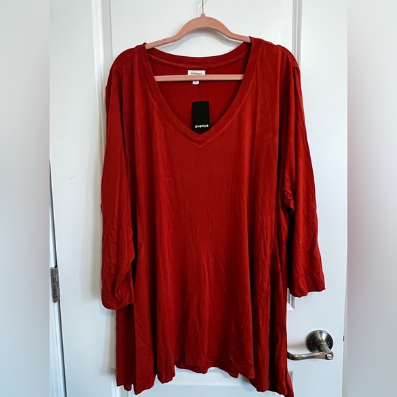 Swing Tunic Plus Size Orange Size 18 - Picture 2 of 2